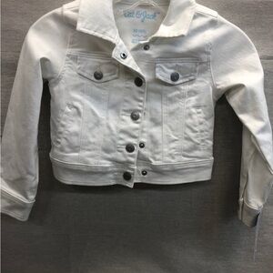 NWT Kids White Jean Jacket